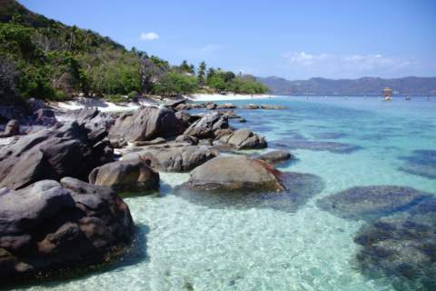 Rocky corner of an Island