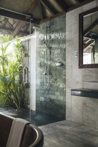 outdoors slate furnished shower