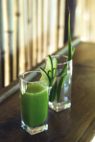 health drinks served a the spa