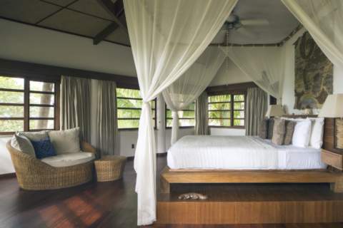 comfortable tropical bedroom