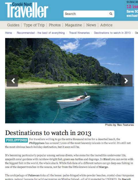 conde nast traveller magazine front cover