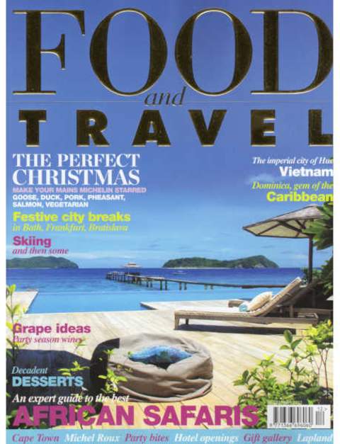 food and travel magazine front cover